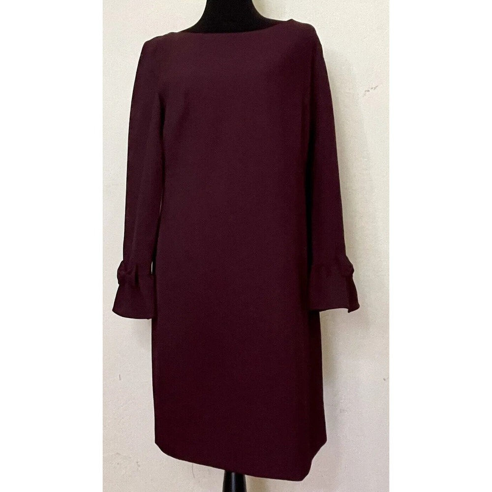Karl Lagerfeld Burgundy Midi Dress